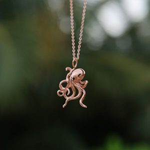 Octopus Necklace - Rose gold